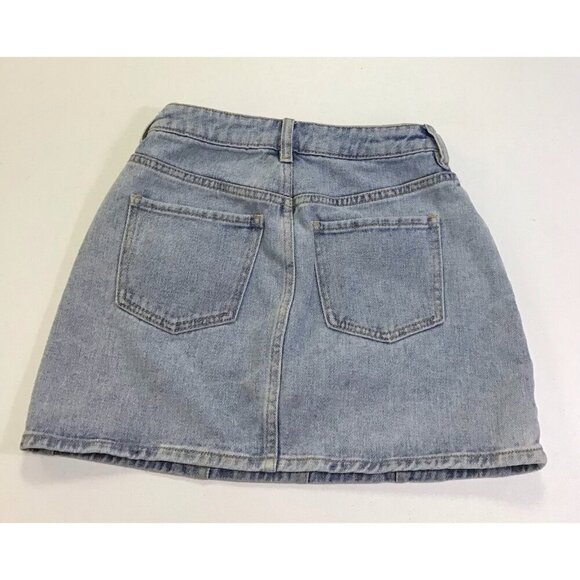 Pacsun LA Size 24 Denim Retro/Y2K Skirt With Front Pockets 🩵 - Picture 2 of 3